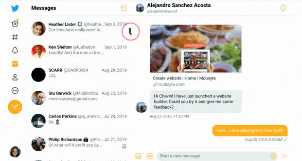Twitter DMs Twitter DMs