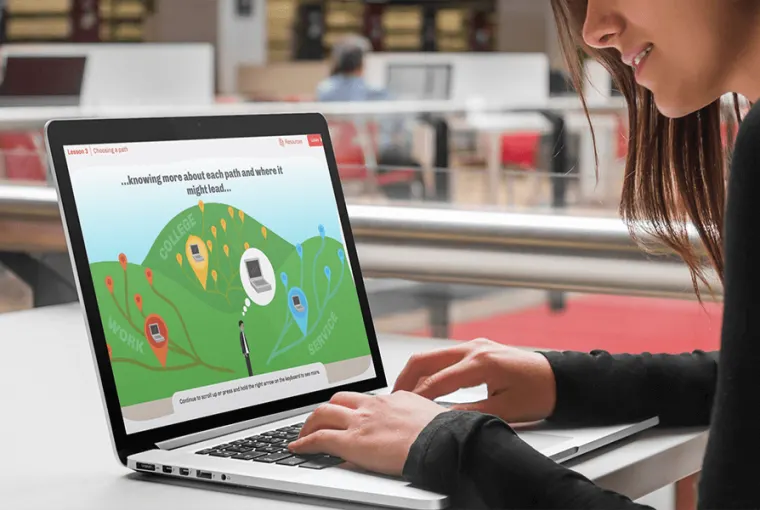 Everfi - publicity student using Everfi