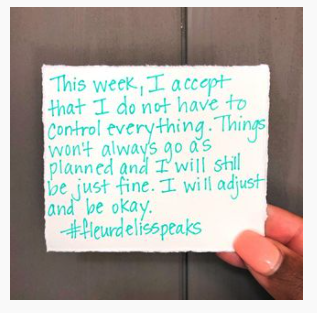inspiring handwritten note