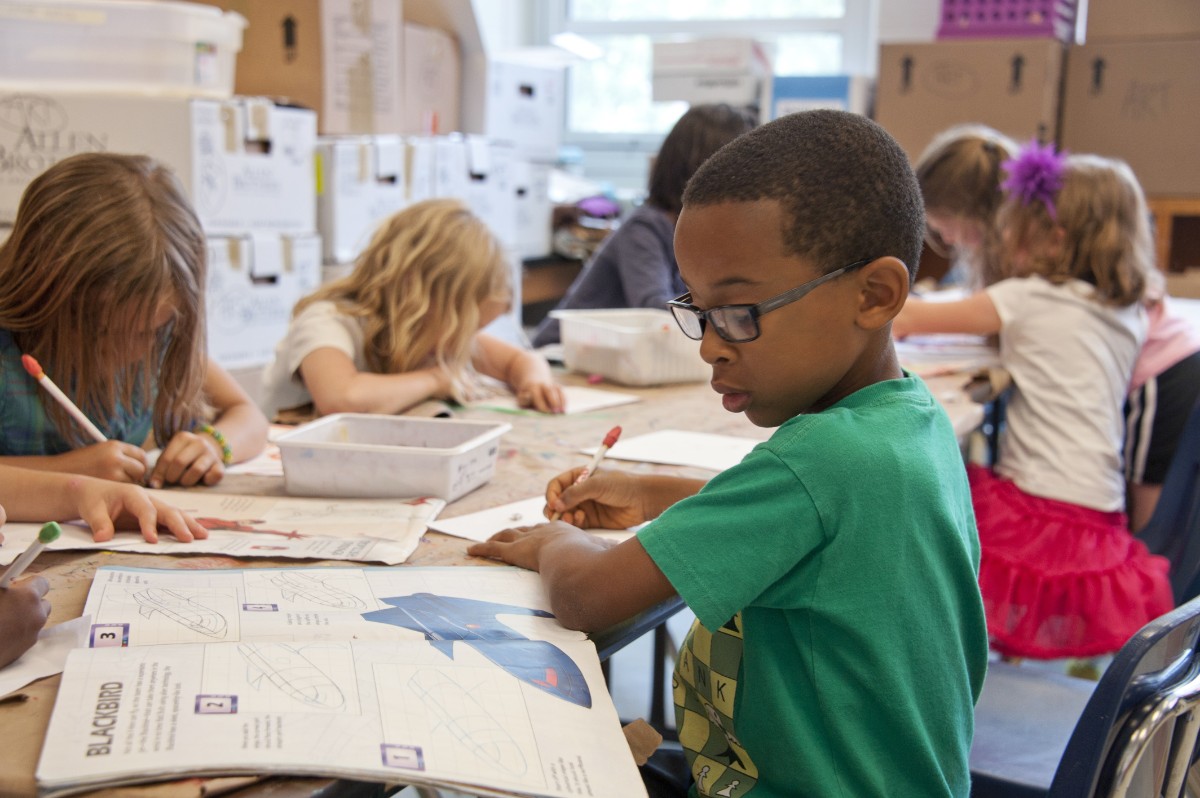 Creating Community through Classroom Norms Classroom full of kids at their desks