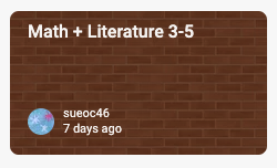 Math + Literature Padlet for 3-5 Math + Literature graphic