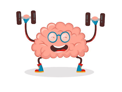 brain lifting weights