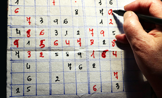 Four Strikes and You're Out page with black and red numbers