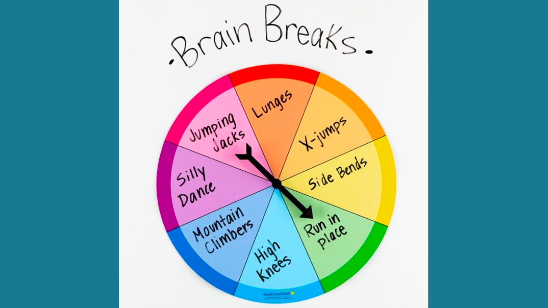 Really Good Stuff - Brain Breaks Brain break wheel chart