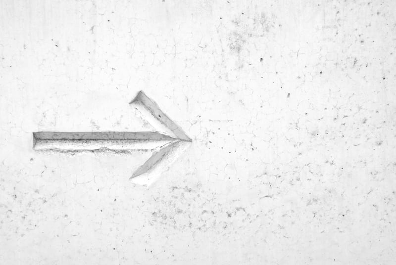 10 Steps for Instructional Leadership arrow drawn in the sand