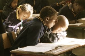 Children learning in a classroom