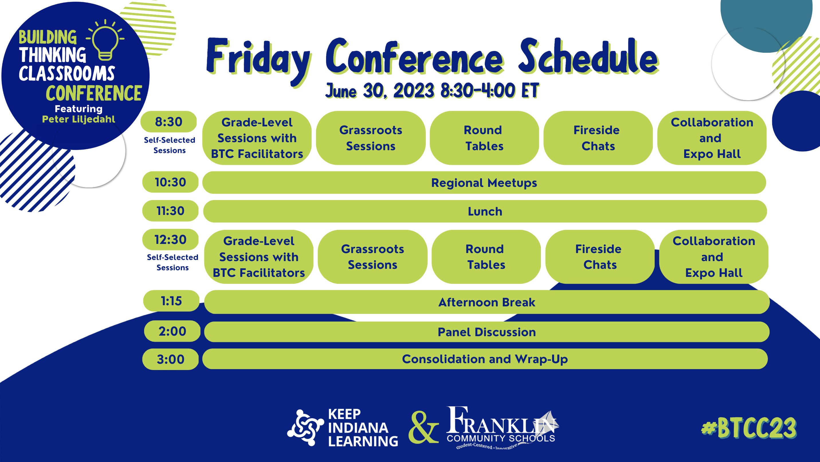 Building Thinking Classrooms conference at-a-glance Friday preview
