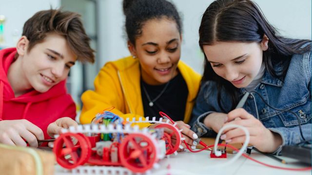 Students working on a STEM Project - Picture Books Part 3 Featured Image