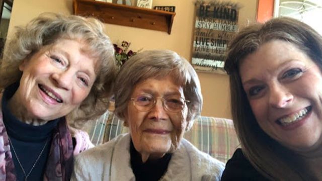 Colette Huxford-Kinnet and grandmother.