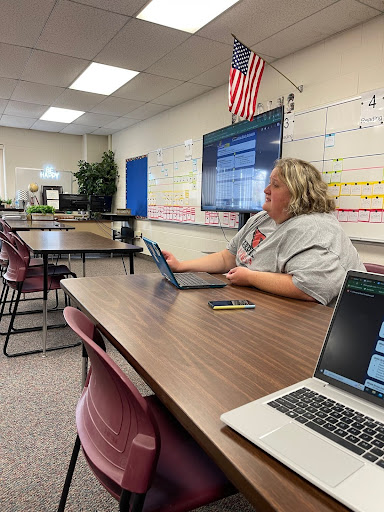 Teacher Sharing what she learned Teacher sharing about the learning she had during a coaching cycle.