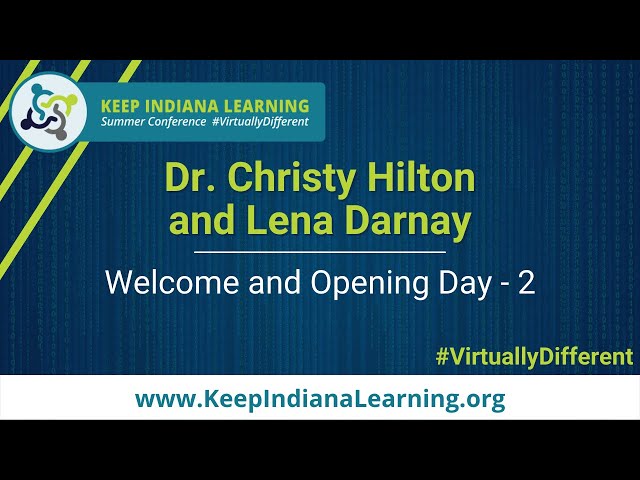 Welcome and Opening - Day 2 of the #VirtuallyDifferent Summer Conference!