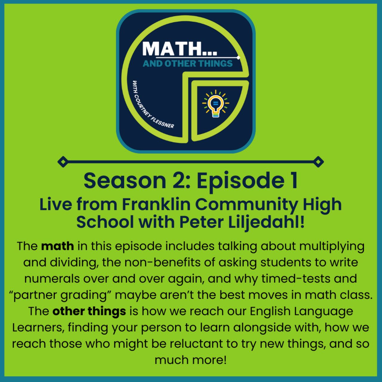 Live from Franklin Community High School with Peter Liljedahl