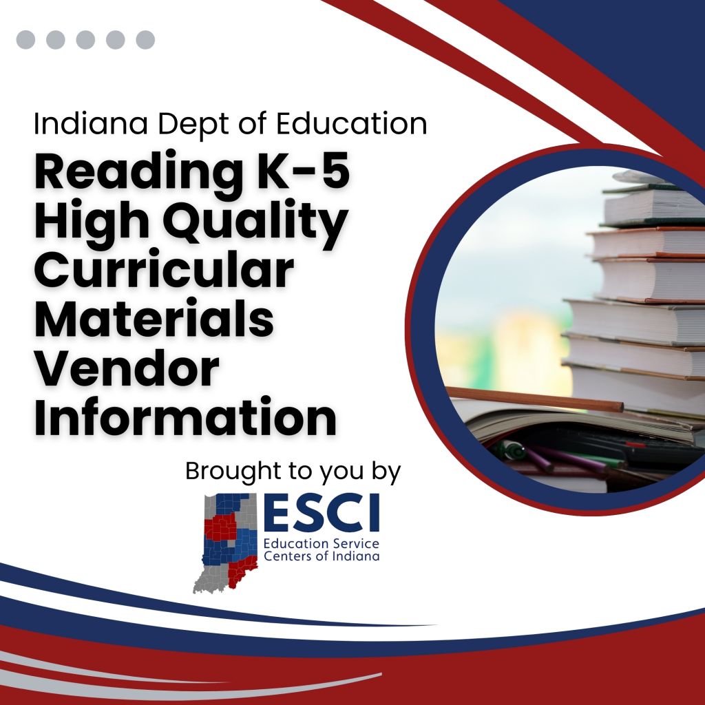 K-5 Reading High Quality Curricular Materials Vendor Sessions
