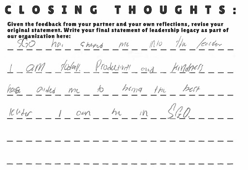Screenshot Closing Thoughts Worksheet